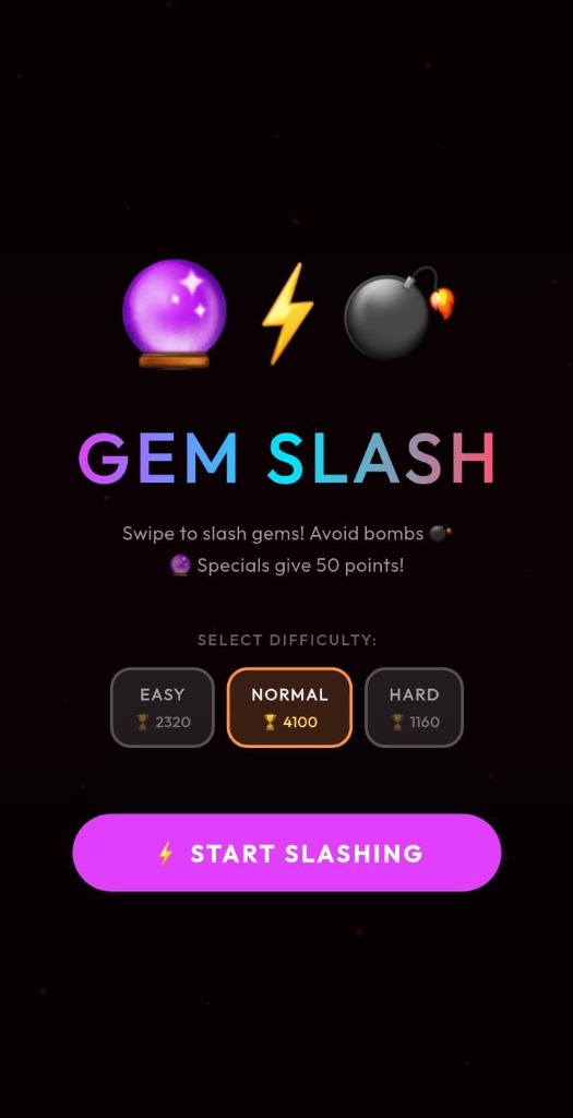 Gem Slash Start